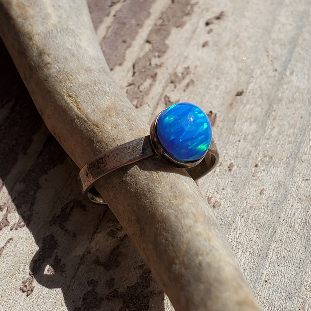 Blue Opal Ring - image 2